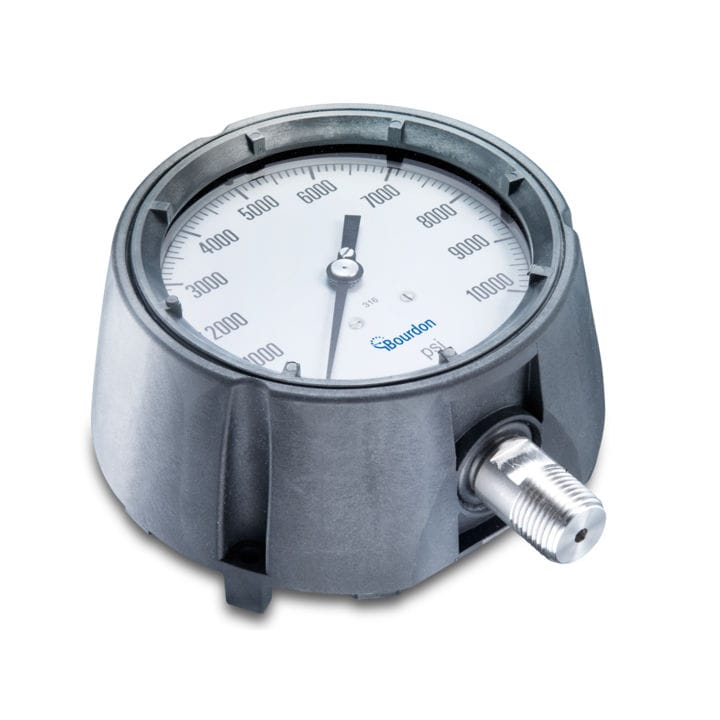 Absolute pressure gauge MPG6 Bourdon dial / threaded / stainless