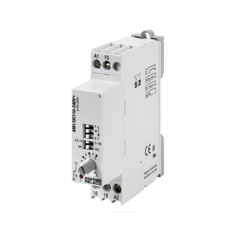 Time delay time relay AM1 Releco multifunction / DIN rail