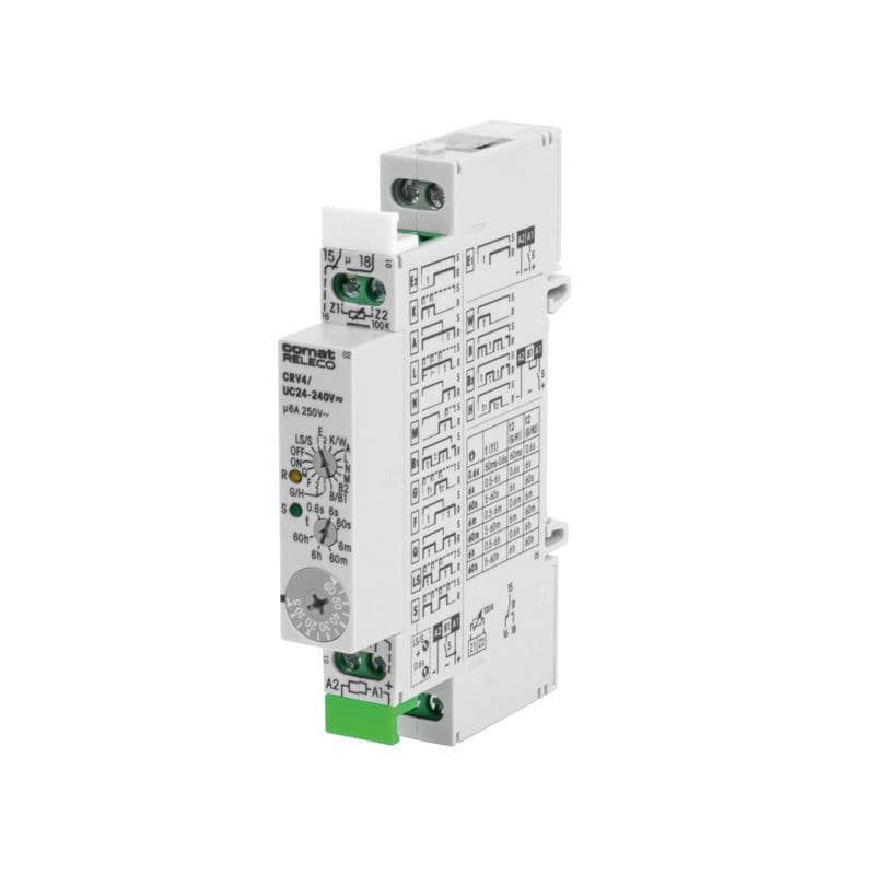 Power protection relay CRV4 Releco pulse / DIN rail / time delay