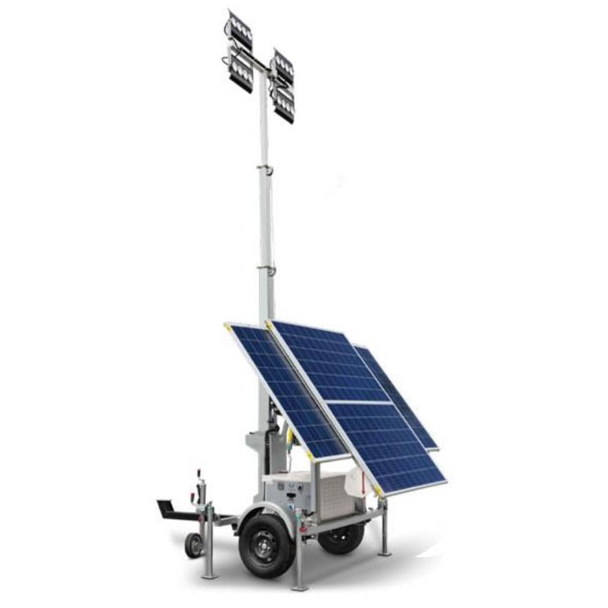 Batterypowered light tower Teksan solar