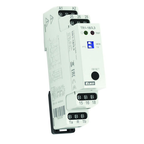 Temperature monitoring relay TR118 ELKO 2 NO/NC / AC/DC