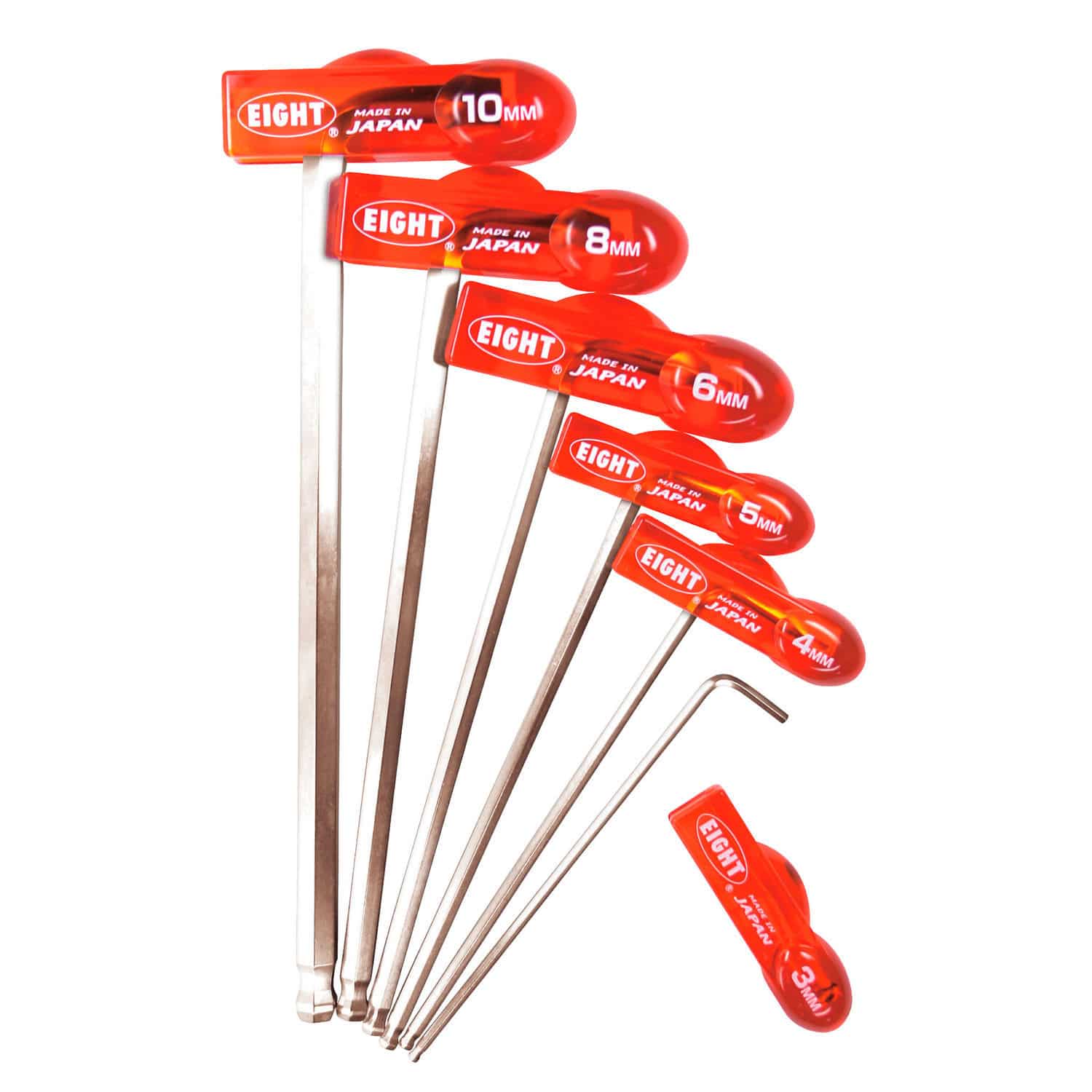 Allen wrench with detachable handle WHHS6TL Eight Tool L / set