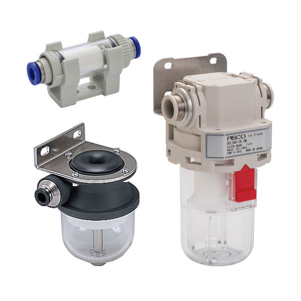 Vacuum filter VFU series NIHON PISCO CO., Ltd. for air / suction