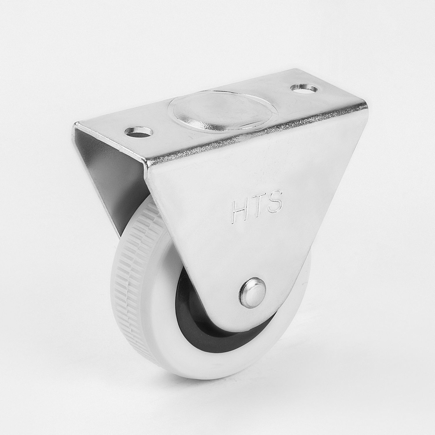 Fixed caster 105 HTS CASTER base plate / lownoise / for medium loads
