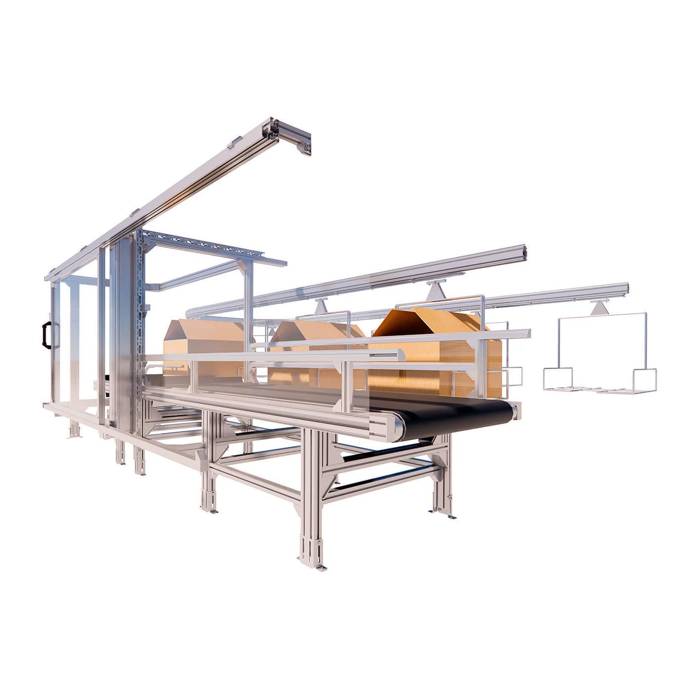 Box transfer system Tecnimusa automated