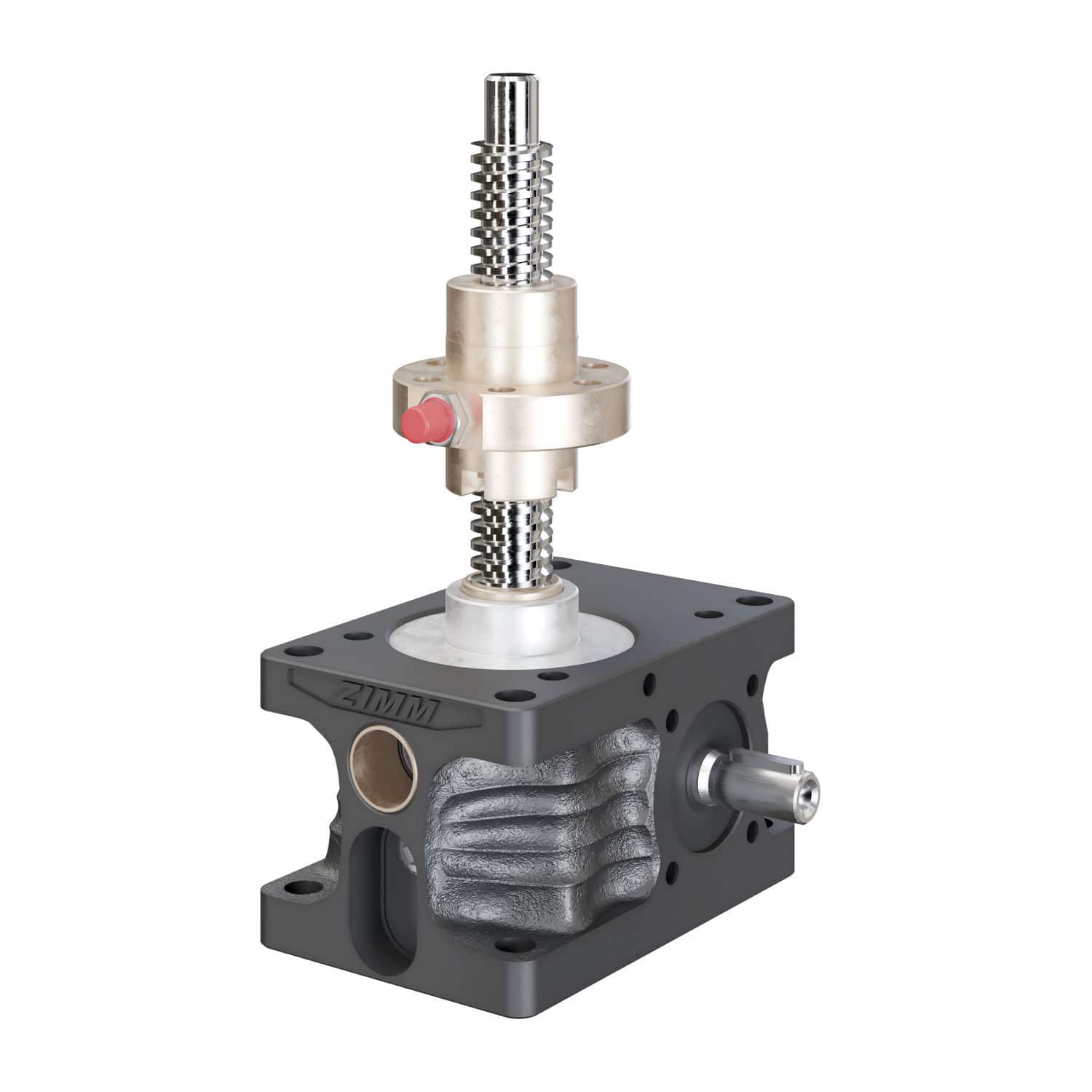 Trapezoidal screw jack - ZE series - ZIMM GmbH - worm gear