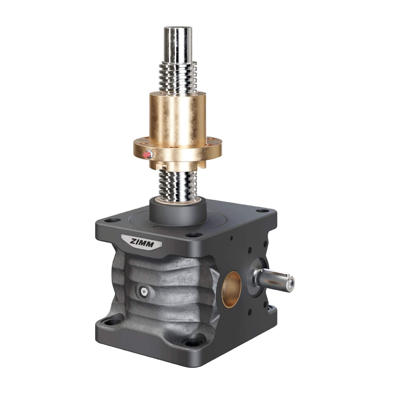 Trapezoidal screw jack - ZE series - ZIMM GmbH - worm gear