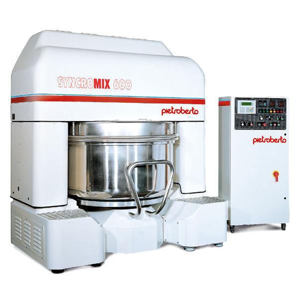 Spiral dough mixer SINCROMIX 600 Pietroberto for bakeries / with whisk / removable bowl