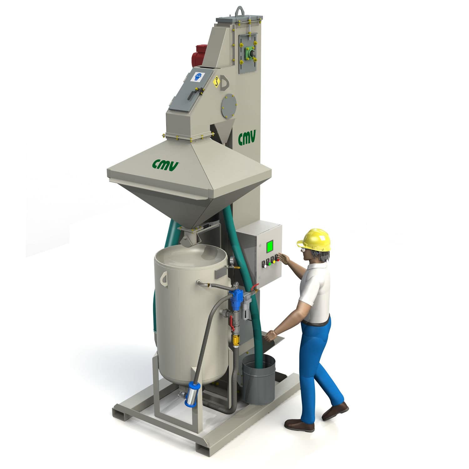 Abrasive recycling unit CMV