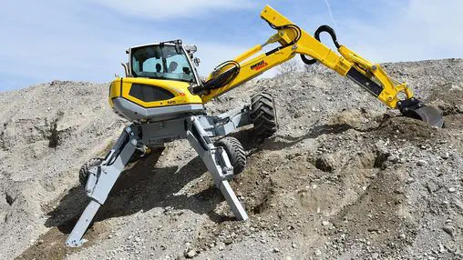 Medium excavator - M535x - Menzimuck - wheeled / diesel