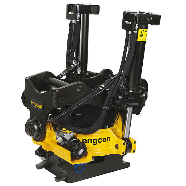 Excavator tilting tool attachement system - EC219 - Menzimuck