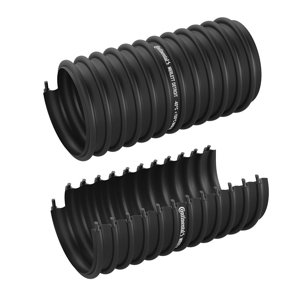 Exhaust gas hose 911042 MERLETT rubber / polyester / PA6