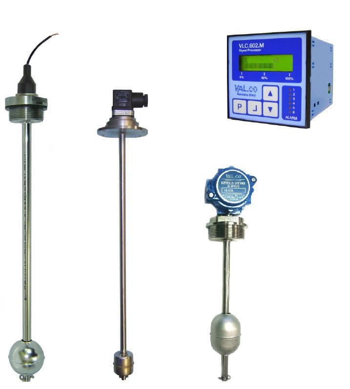 Potentiometer level sensor LINEAR VAL.CO srl for liquids / analog