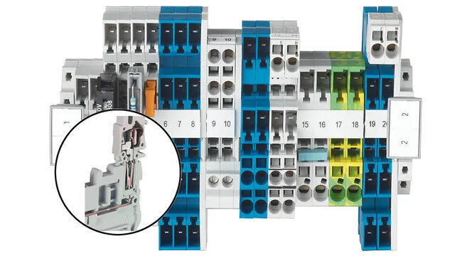 50Pcs Blue UK6N DIN Rail Terminal Blocks - 8‑20 AWG, 57A 800V For Electrical Panels, Solar Systems & CNC 2 thumbnail image