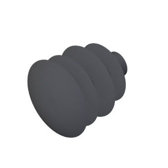 Round plug - 22.1201/1 - Minitec - finned / male / non-threaded