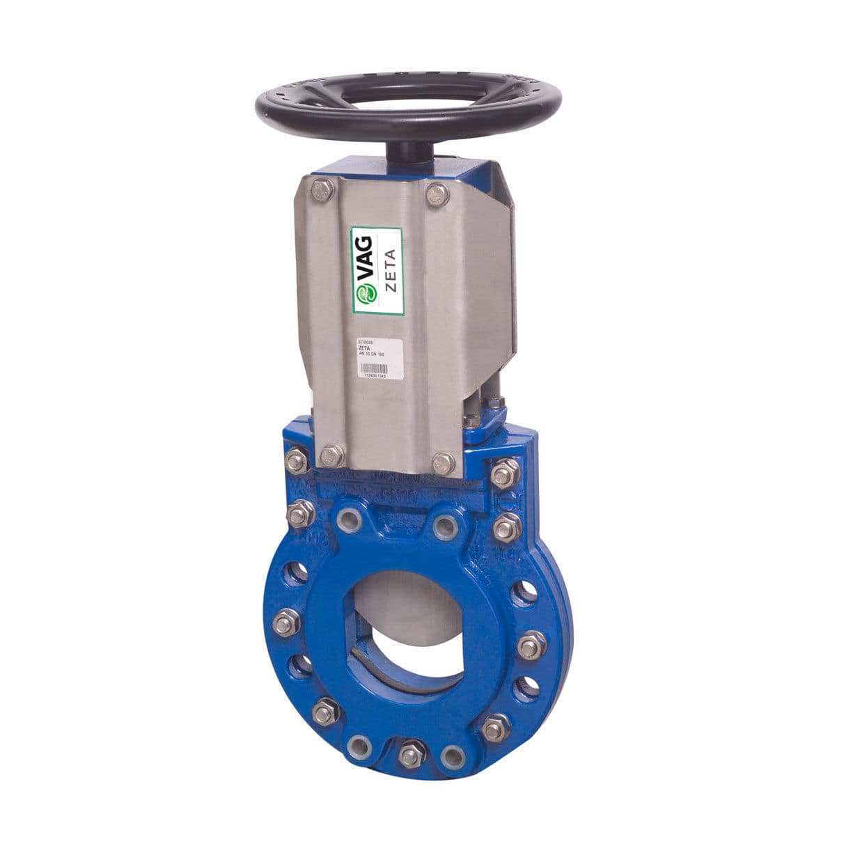 Knife gate valve ZETA® VAGGroup with handwheel / shutoff / for