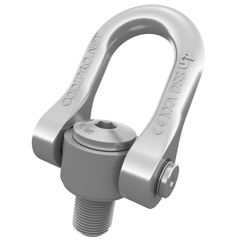 Double articulated hoist ring OS.DSS Codipro 360° swivel / 180