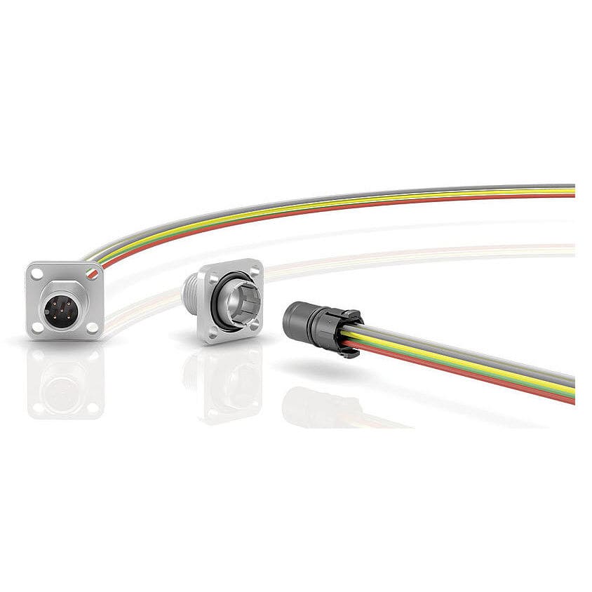 Electrical power supply connector 763 series Franz Binder GmbH + Co. Elektrische Bauelemente