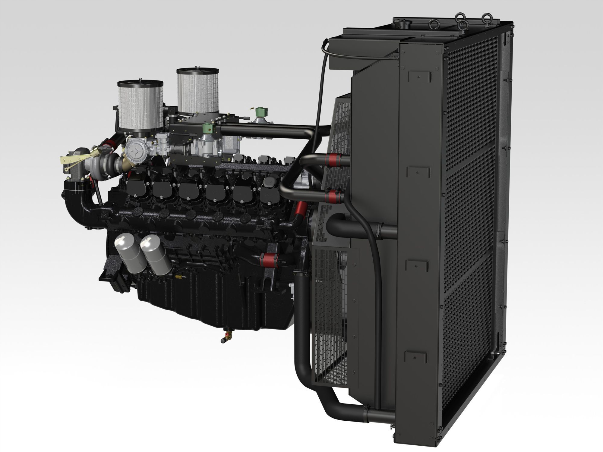 Natural gas engine - GV222TI - Doosan Infracore - 12-cylinder ...