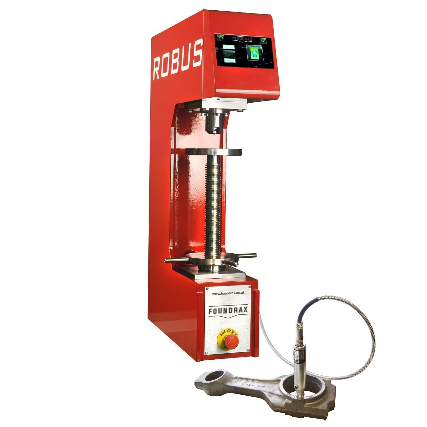 Brinell hardness tester Robus Foundrax Engineering Products Ltd benchtop / for aluminum