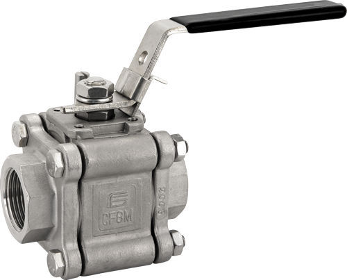 Ball valve - TITAN series - EFFEBI - lever / for water / 3-piece