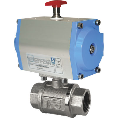 Ball valve - LYBRA series - EFFEBI - pneumatically-operated / manual ...