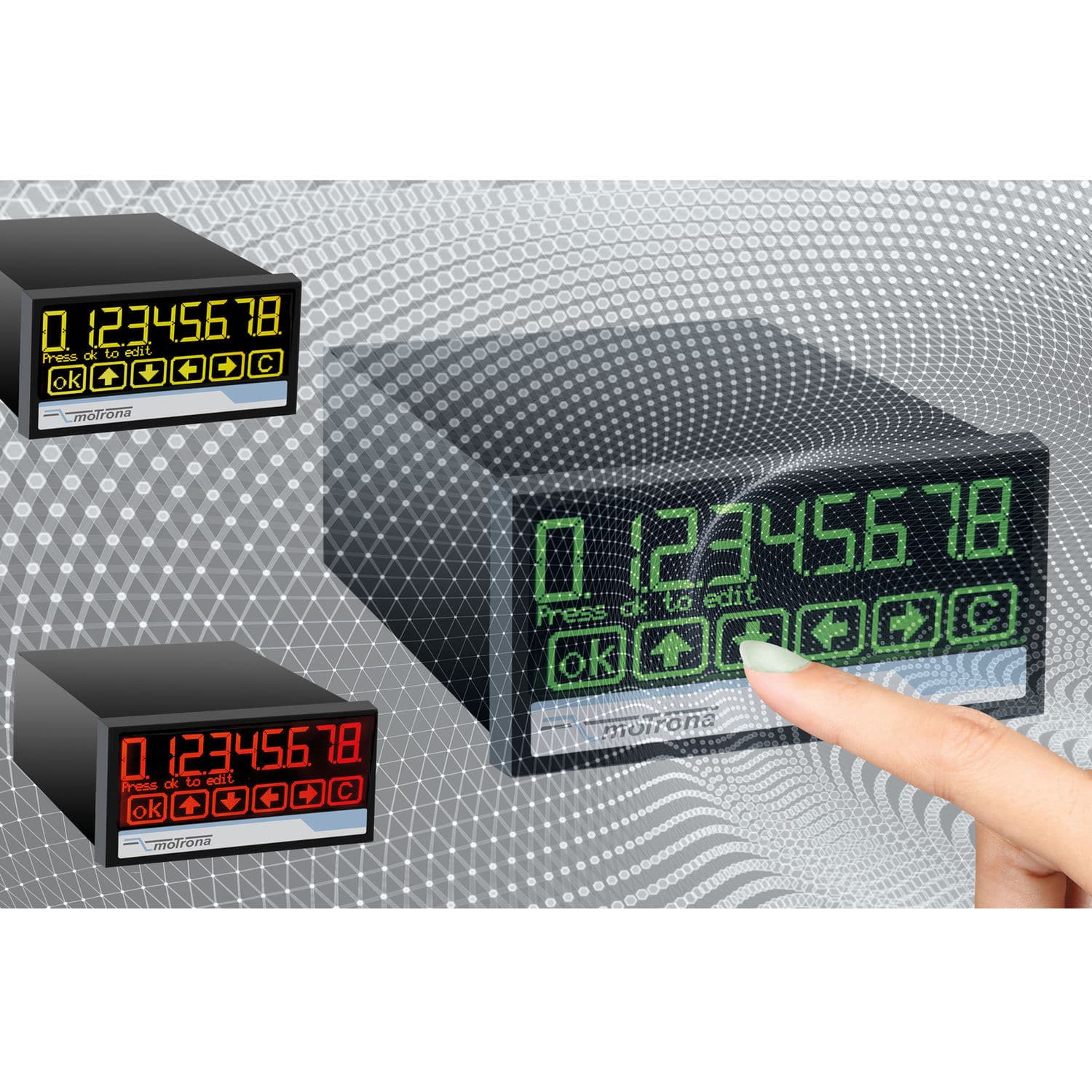 Process Indicator - TouchMATRIX® - Motrona - Position / Universal / Speed