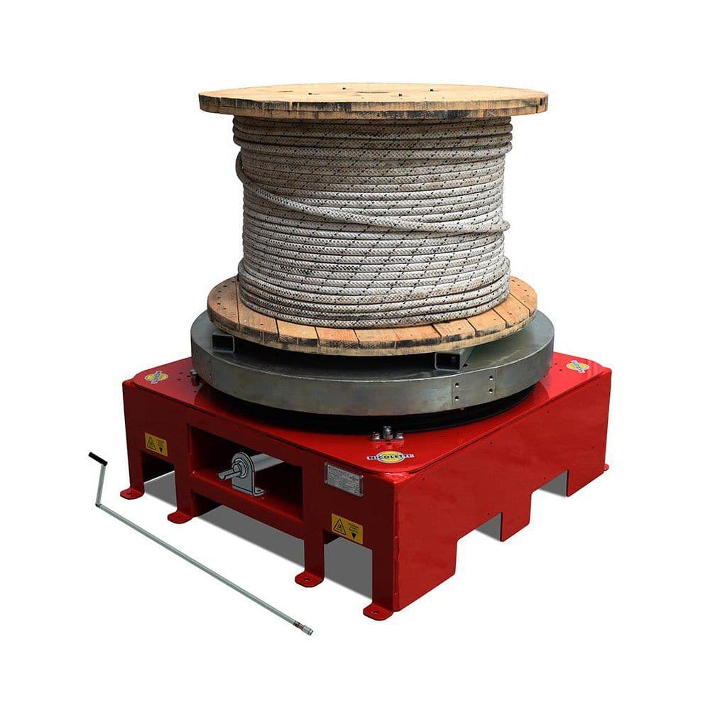 Cable drum unwinder SVI/20 MECCANICA NICOLETTI manual / with shaft