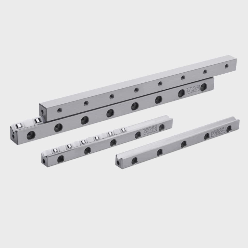 Crossed roller linear guide NG series Rosa Sistemi profiled guideway