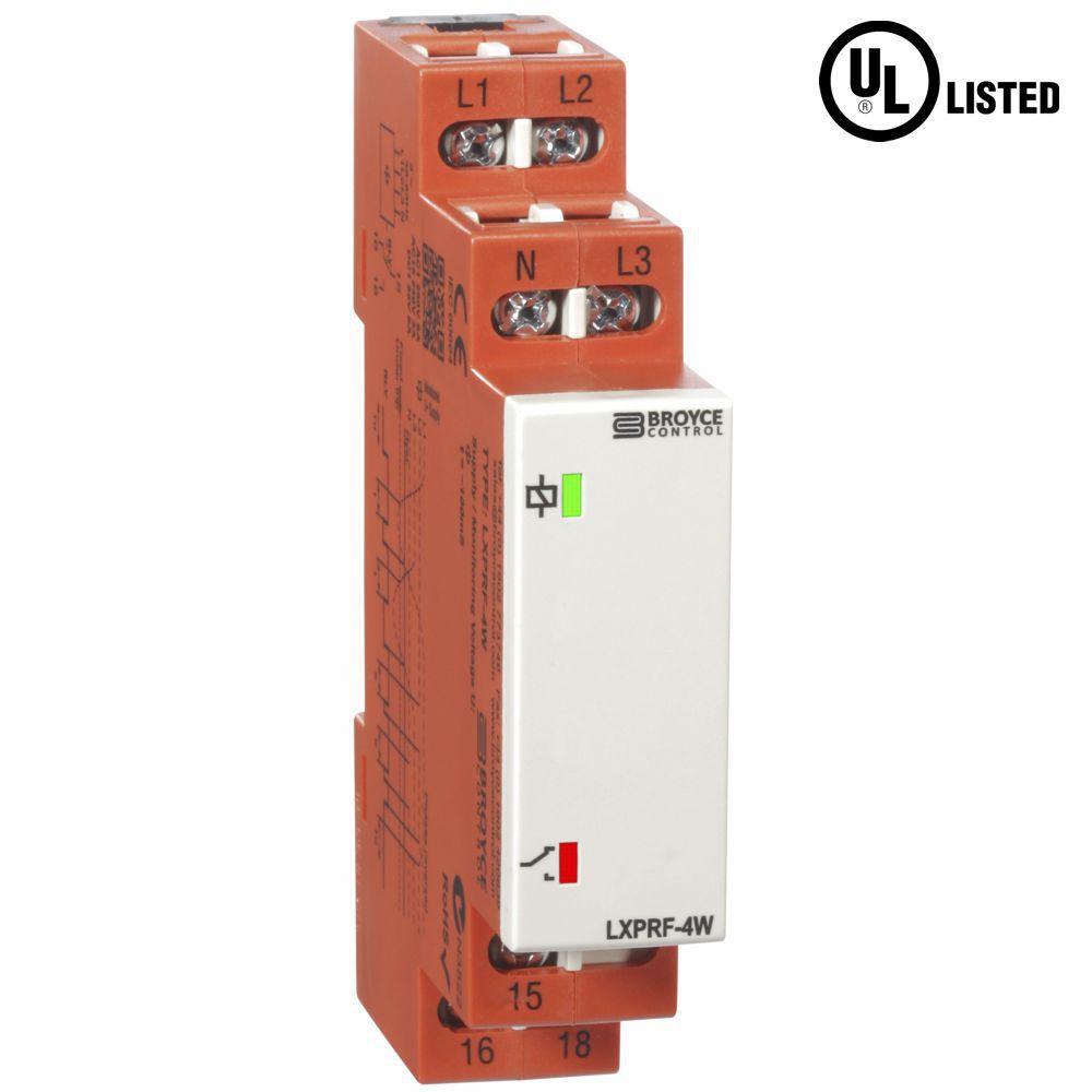 Undervoltage monitoring relay LXPRF4W Broyce Control phase