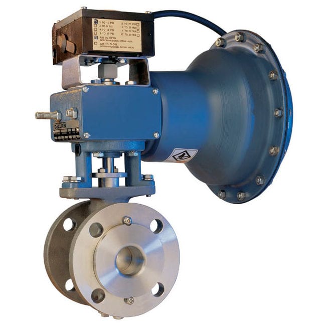 Ball valve RCV DeZURIK electric / regulating / for gas