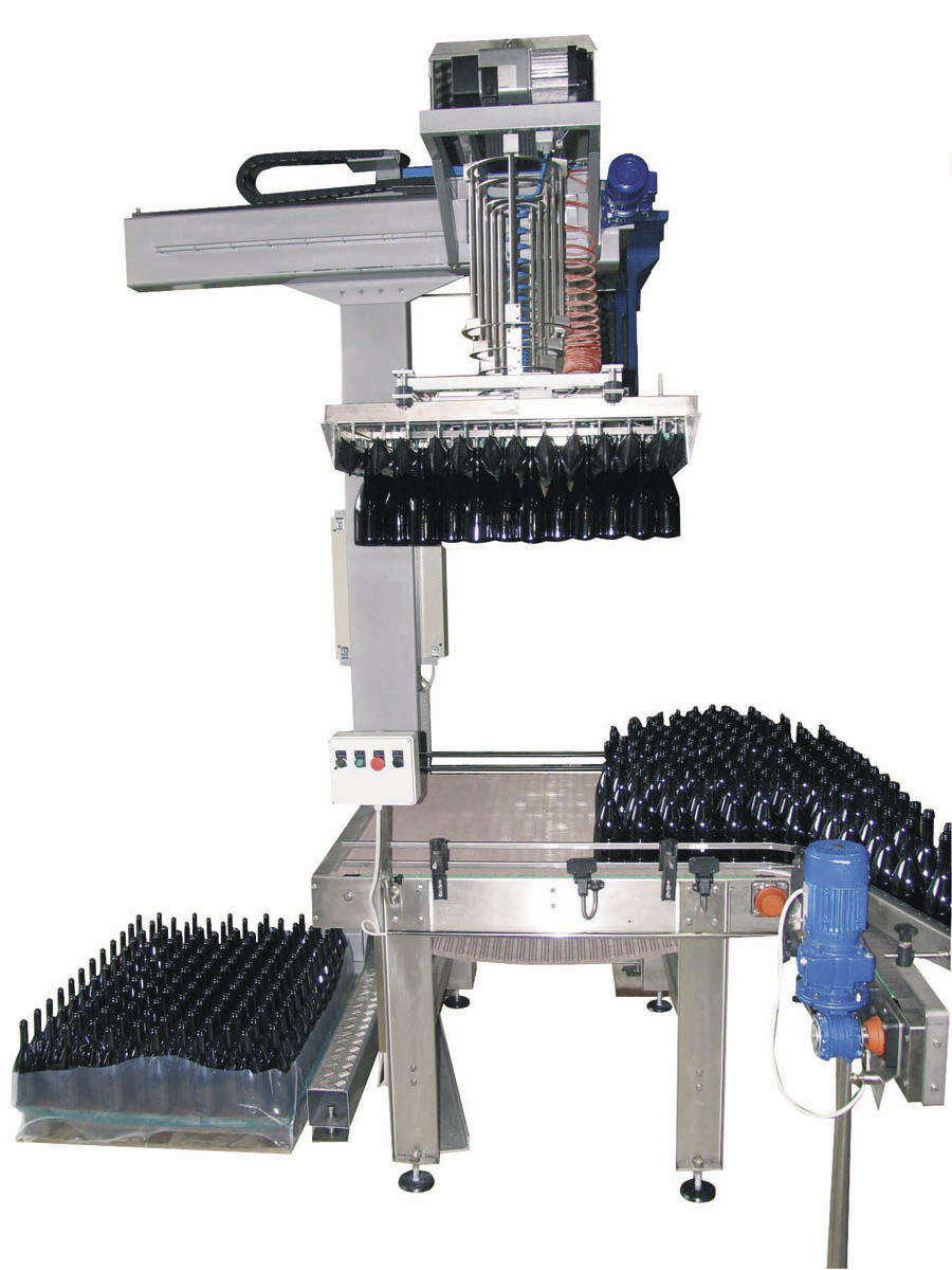 Bottle depalletizer CEO Bortolin Kemo semiautomatic