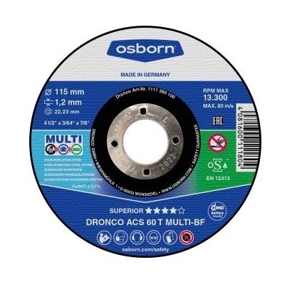 Metal cutting disc - ACS 46 T Multi - Osborn GmbH - for stainless steel ...