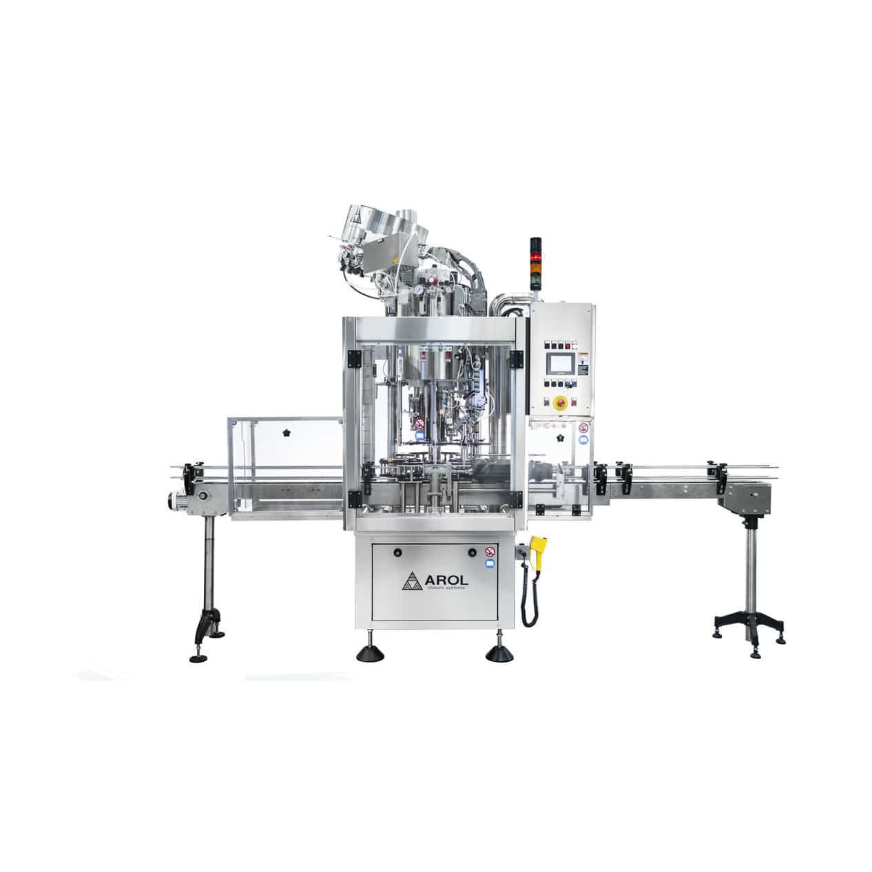 Rotary capping machine EURO VPA AROL Closure systems multihead