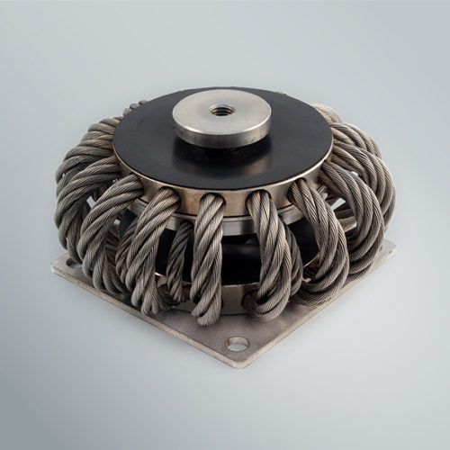 Round antivibration mount AVAUD series Vibrostop steel / wire