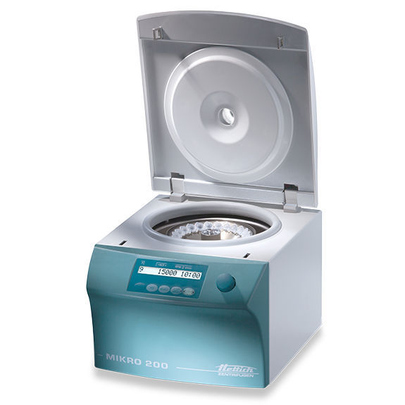 Laboratory microcentrifuge MIKRO 200 R Andreas Hettich tabletop