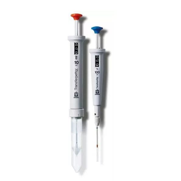 Positive displacement pipette Transferpettor series BRAND singlechannel / mechanical