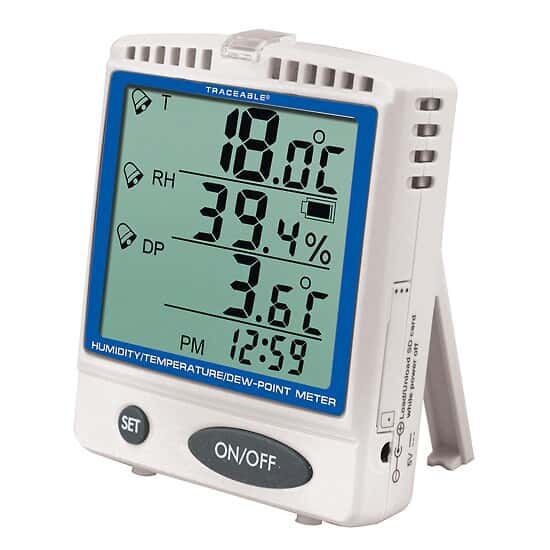 Laboratory thermo-hygrometer - EW-37803-86 - OAKTON - with LCD display ...