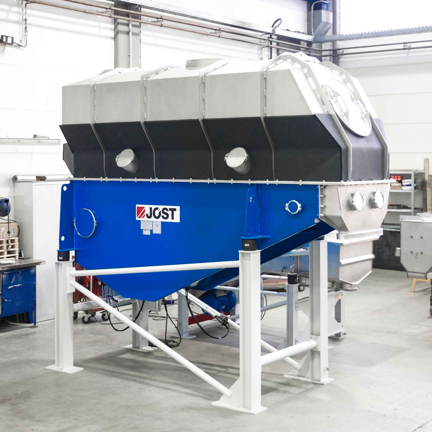 Fluidized bed dryer JÖST hot air / continuous / cooler