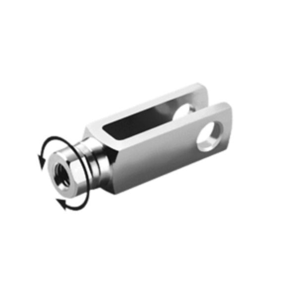 Steel clevis - GR series - Chiavette Unificate S.p.A. - stainless steel