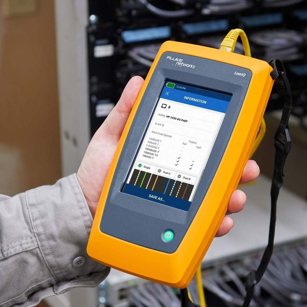 Performance Tester Linkiq Fluke Networks Network Cabling Handheld