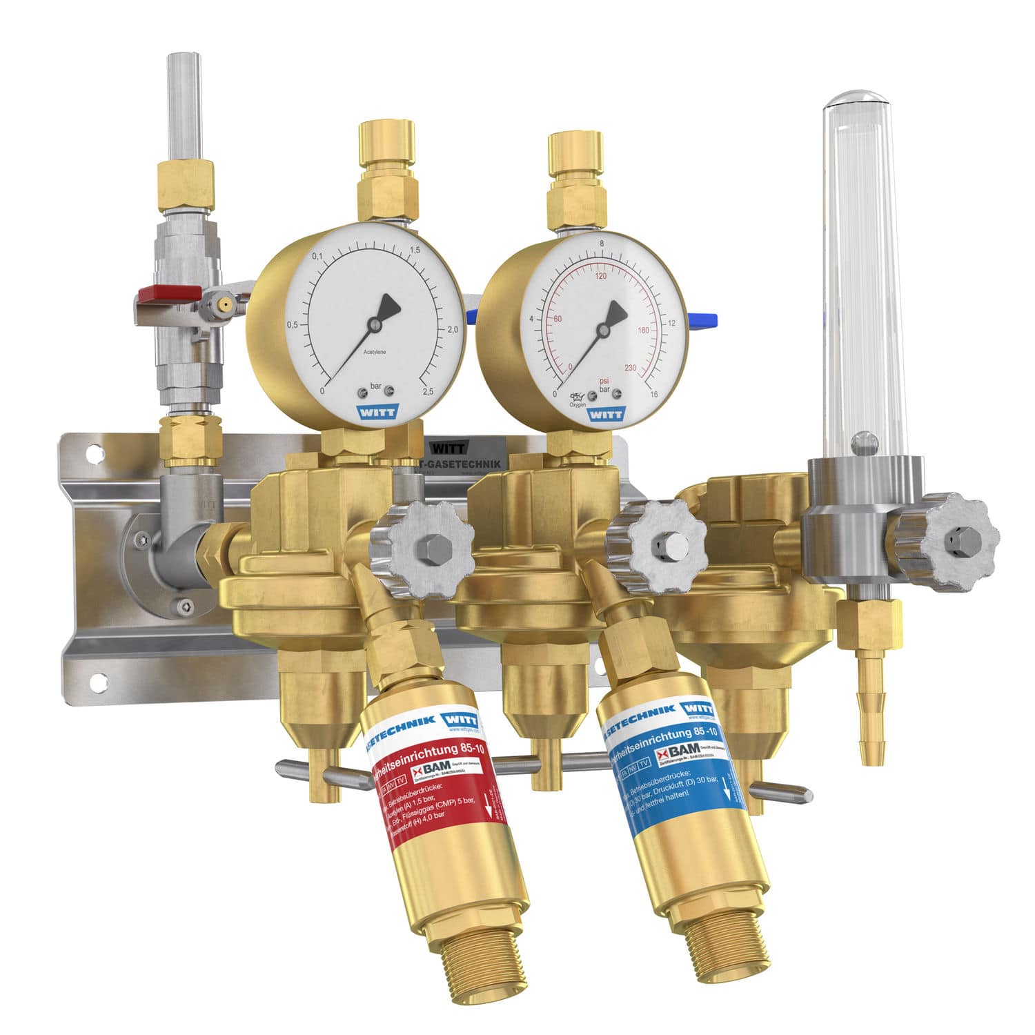 Multi-channel Manifold - 610 Series - WITT-Gasetechnik - Brass / Fuel ...