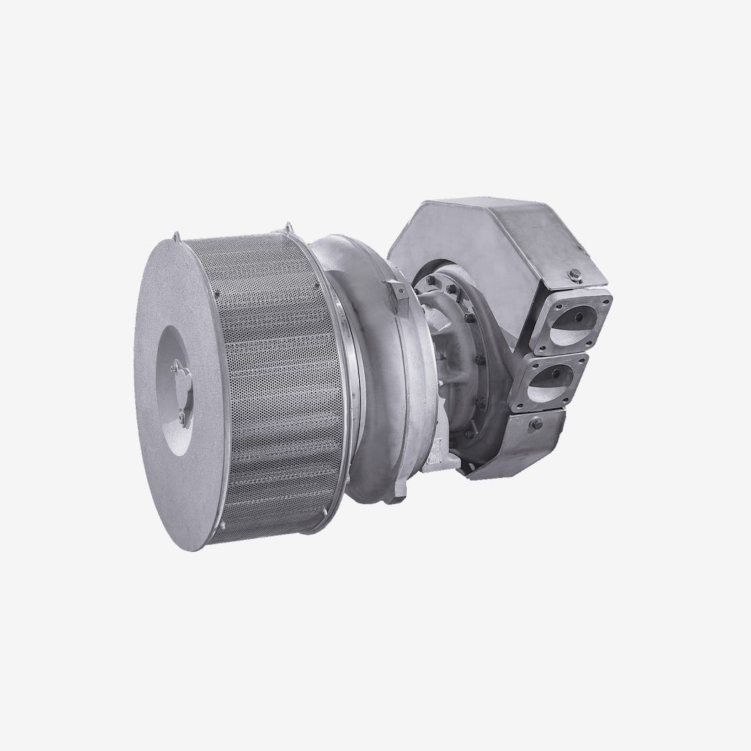 Compact turbocharger TPSE Accelleron for diesel engines / for
