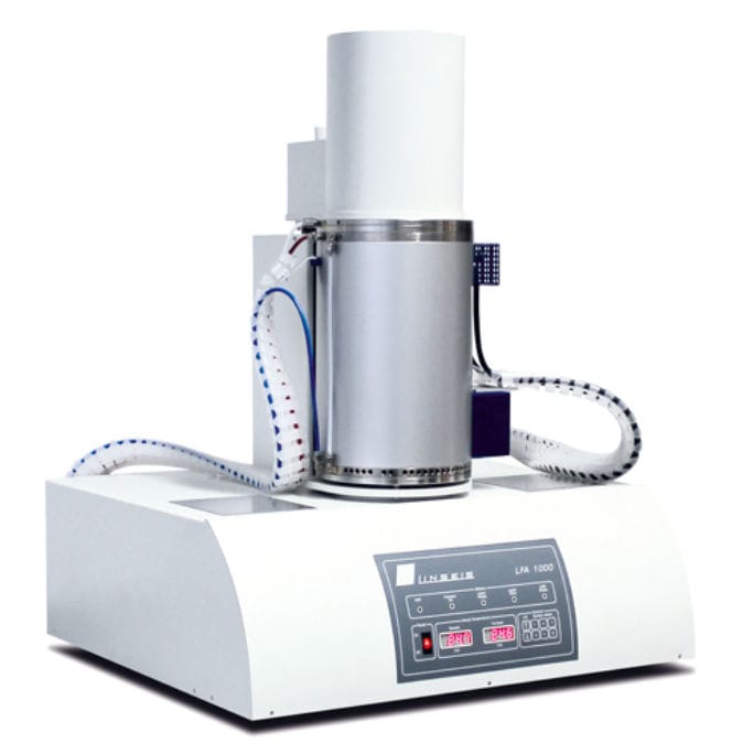 Heat flow for thermal conductivity testing measuring instrument LFA 1000 Linseis Thermal