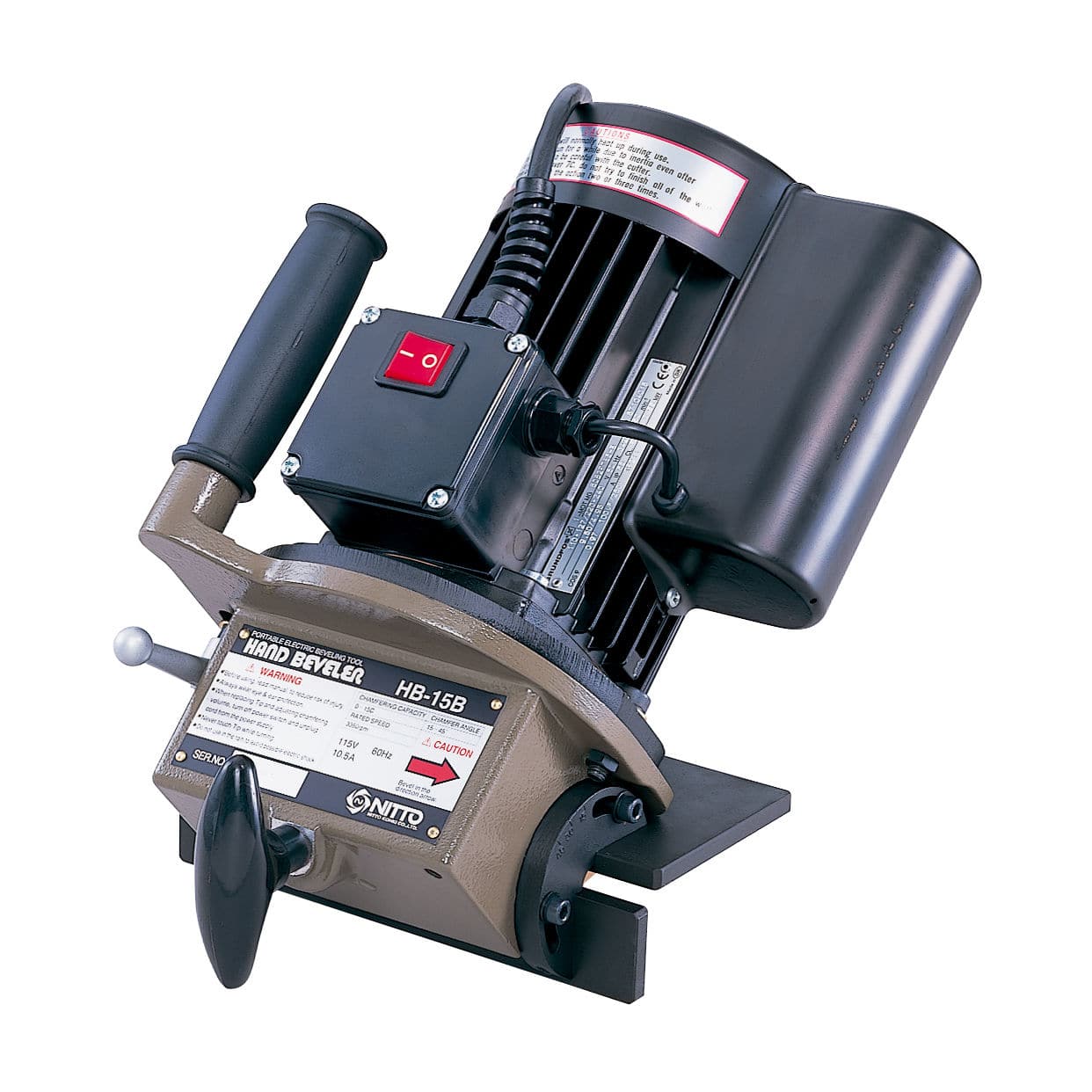 Electric chamfering machine HB15B Nitto Kohki Europe handheld / mobile / sheet metal