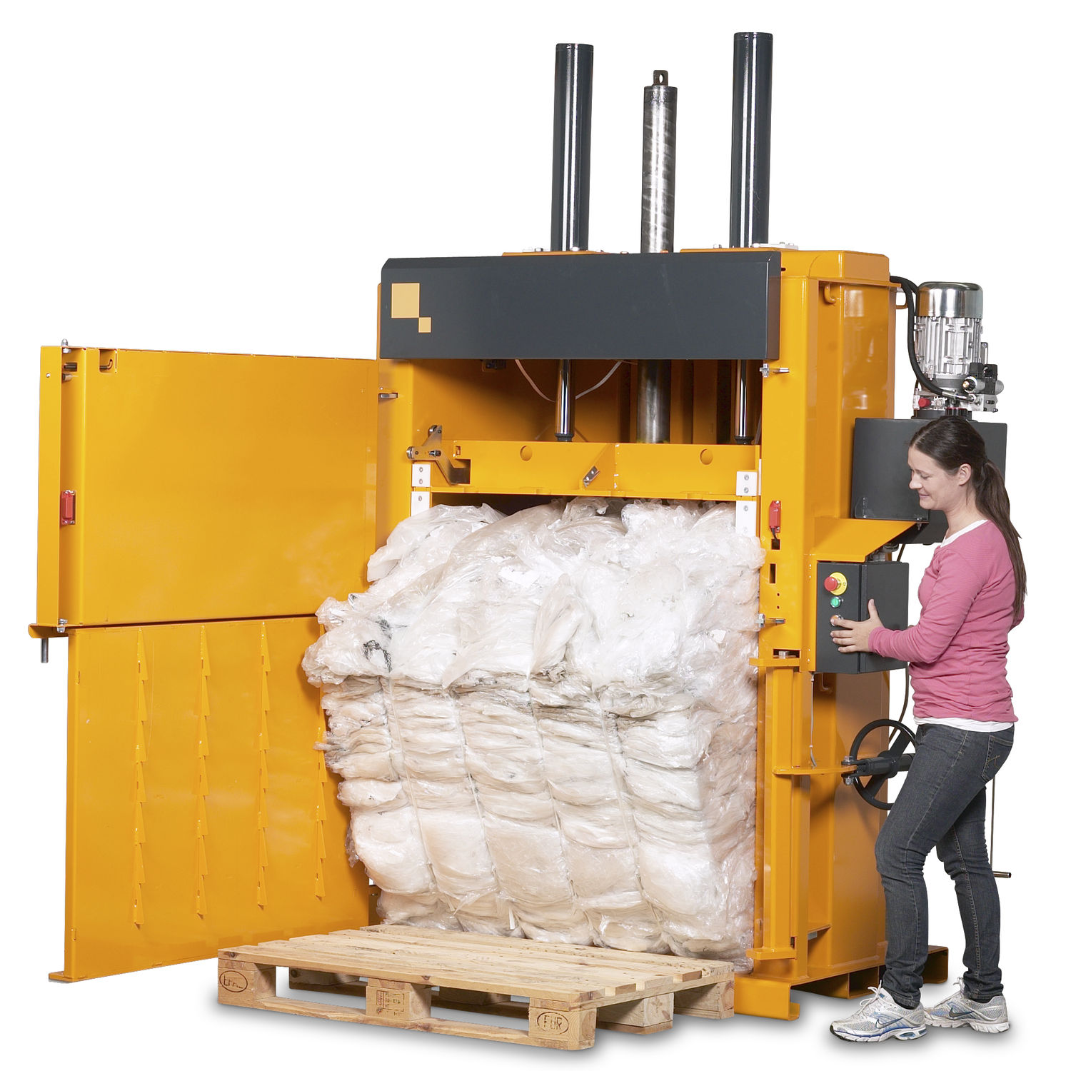 Vertical baling press B30 Bramidan Balers frontloading / for