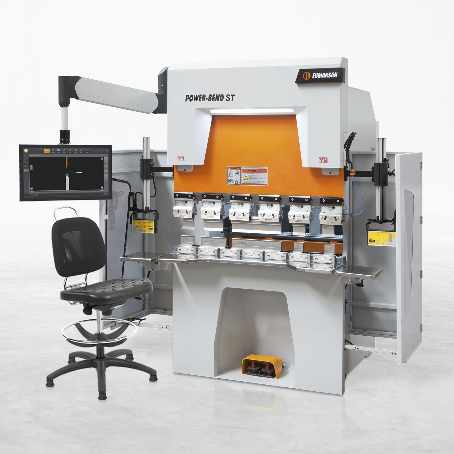 Hydraulic press brake MICROBEND ERMAKSAN CNC / 3axis / compact