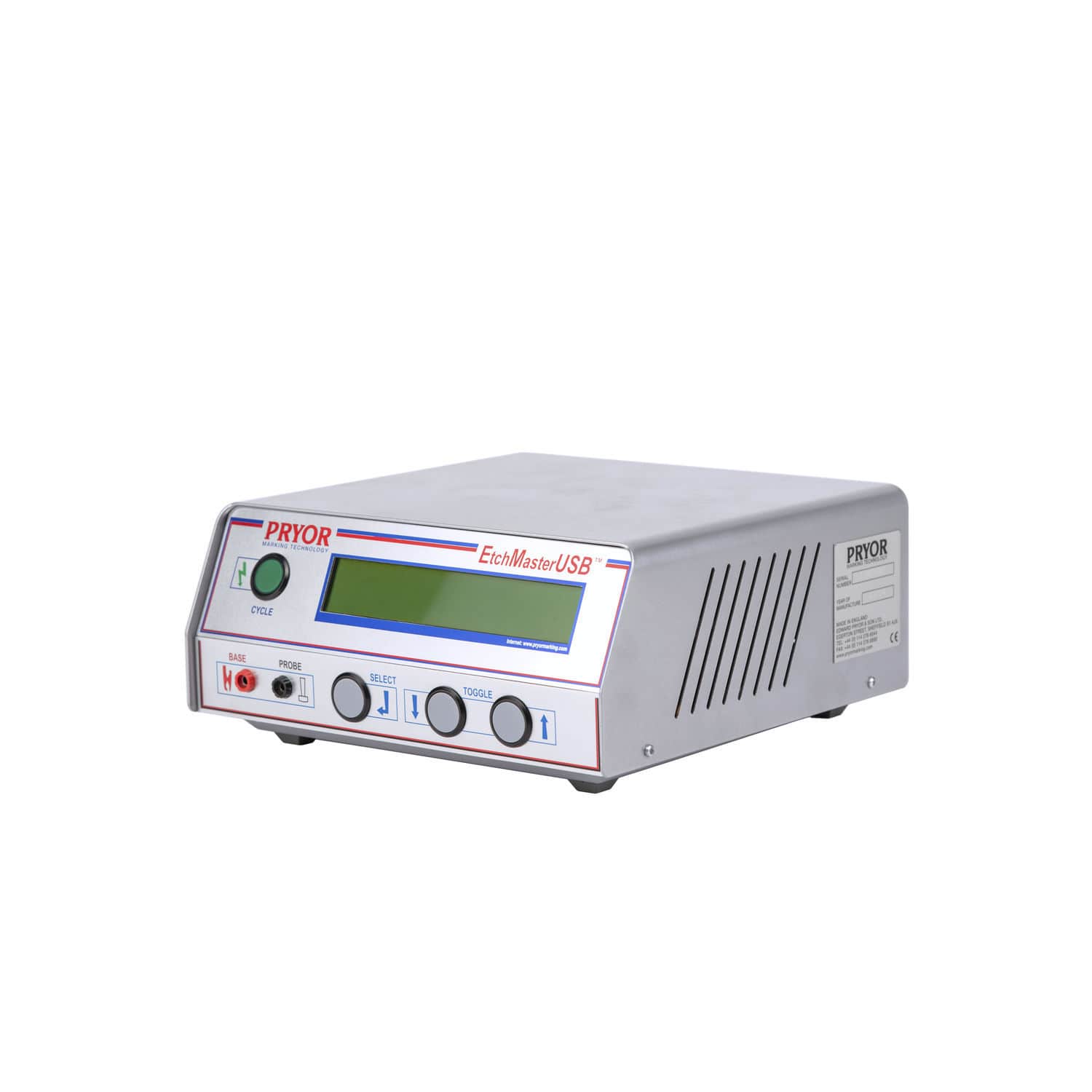 Electrochemical engraving system - Etchmaster - Pryor Marking ...