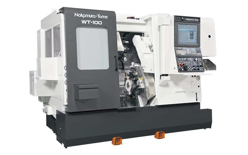 Cnc Turning Center Wt 100 Nakamura Tome Precision Industry 4 Axis Compact Double Turret