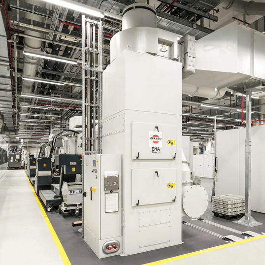 Oil mist collector ENA Series Keller Lufttechnik GmbH + Co. KG filtration media